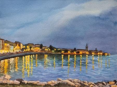 Slana voda (akvarel 30x40 - 2023) S. Zdovc